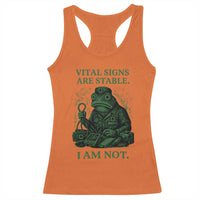 Frog Medic Racerback Tank Top Funny Animal EMT Emergency Health Workers