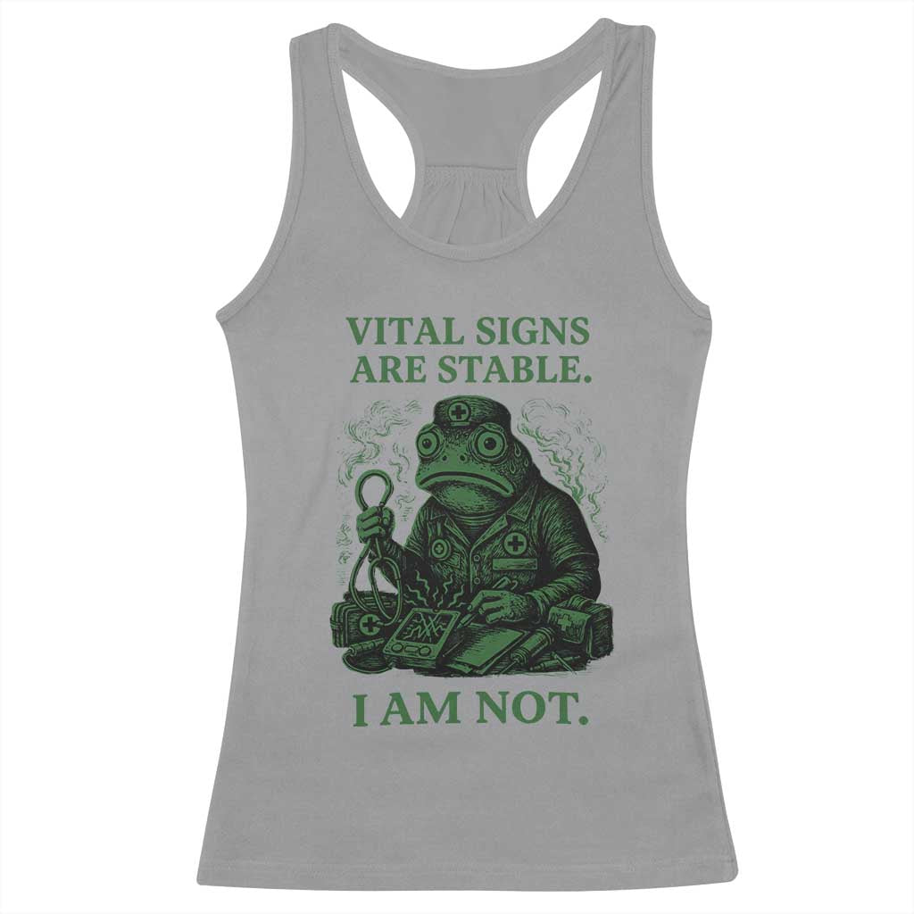 Frog Medic Racerback Tank Top Funny Animal EMT Emergency Health Workers