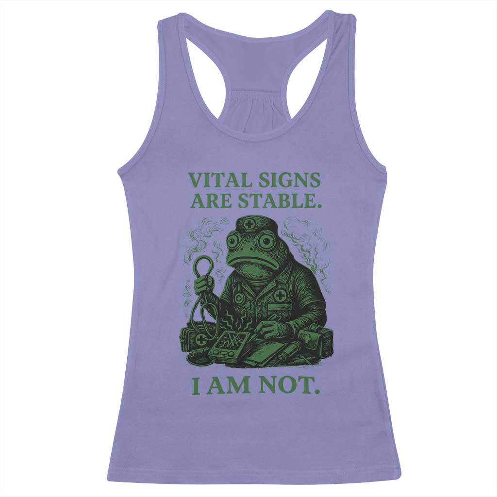 Frog Medic Racerback Tank Top Funny Animal EMT Emergency Health Workers