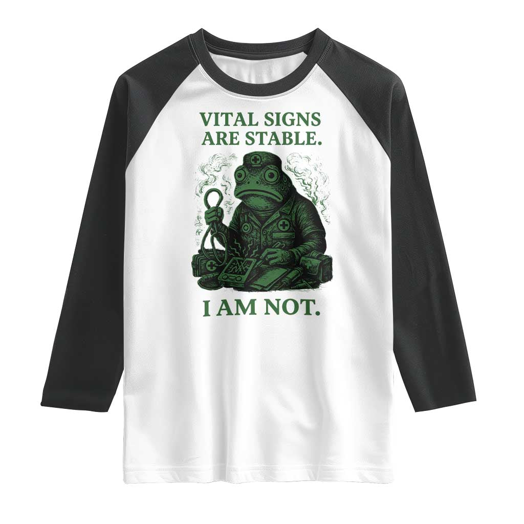 Frog Medic Raglan Shirt Funny Animal EMT Emergency Health Workers