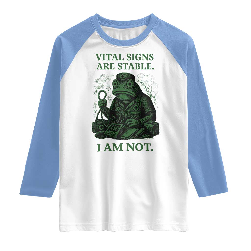 Frog Medic Raglan Shirt Funny Animal EMT Emergency Health Workers