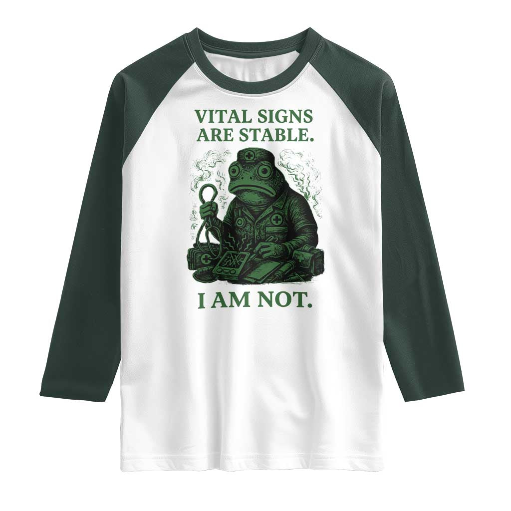 Frog Medic Raglan Shirt Funny Animal EMT Emergency Health Workers