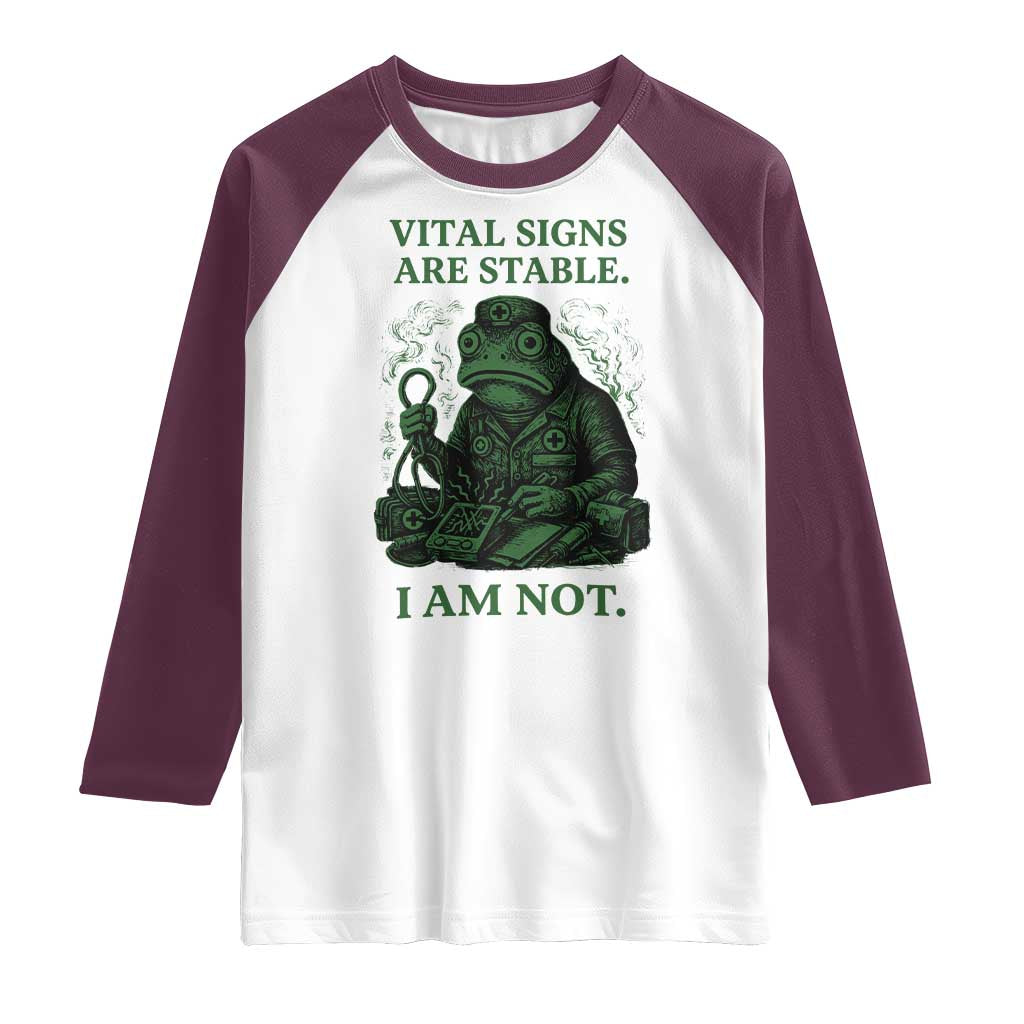 Frog Medic Raglan Shirt Funny Animal EMT Emergency Health Workers