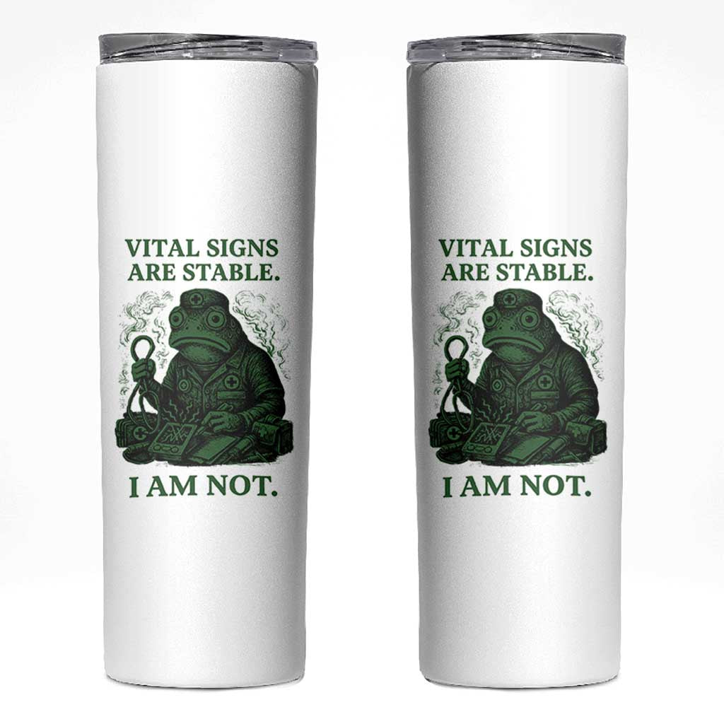 Frog Medic Skinny Tumbler Funny Animal EMT Emergency Health Workers