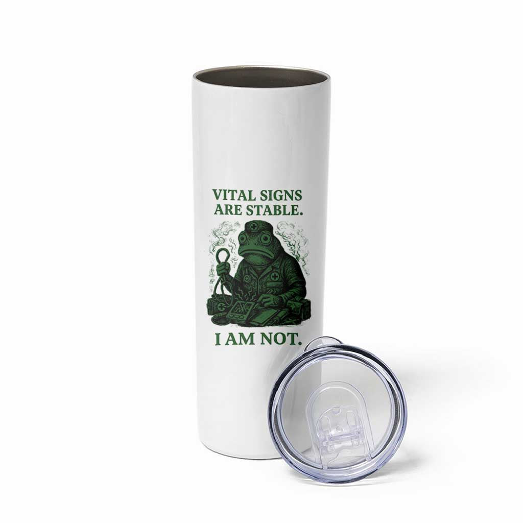 Frog Medic Skinny Tumbler Funny Animal EMT Emergency Health Workers