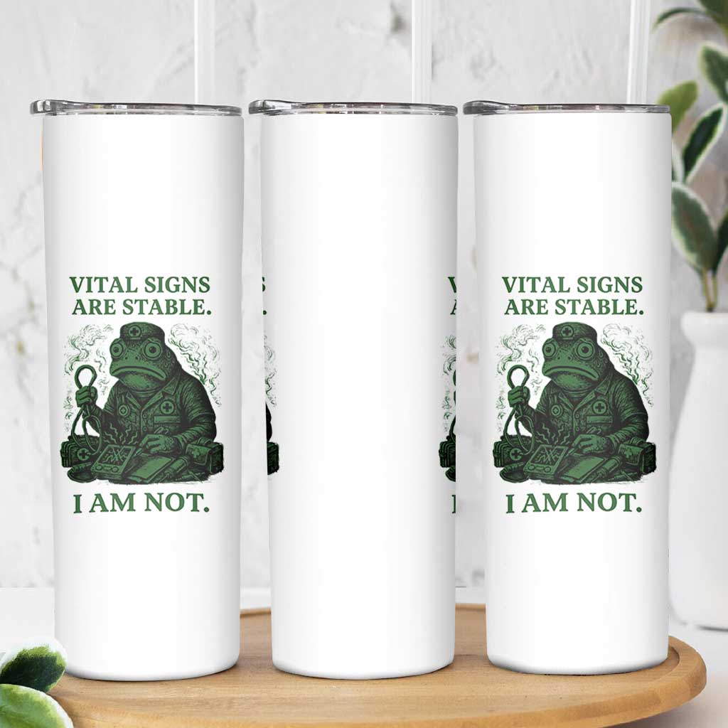 Frog Medic Skinny Tumbler Funny Animal EMT Emergency Health Workers