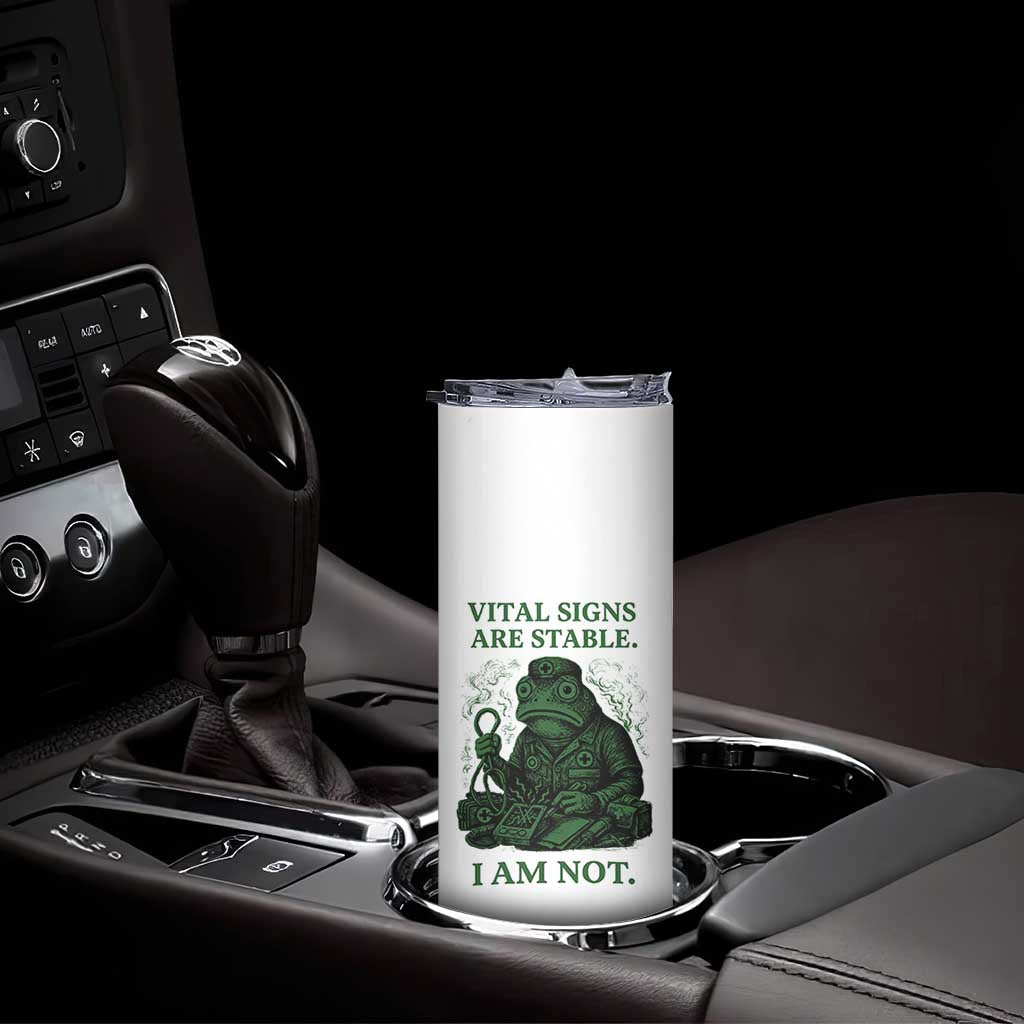 Frog Medic Skinny Tumbler Funny Animal EMT Emergency Health Workers