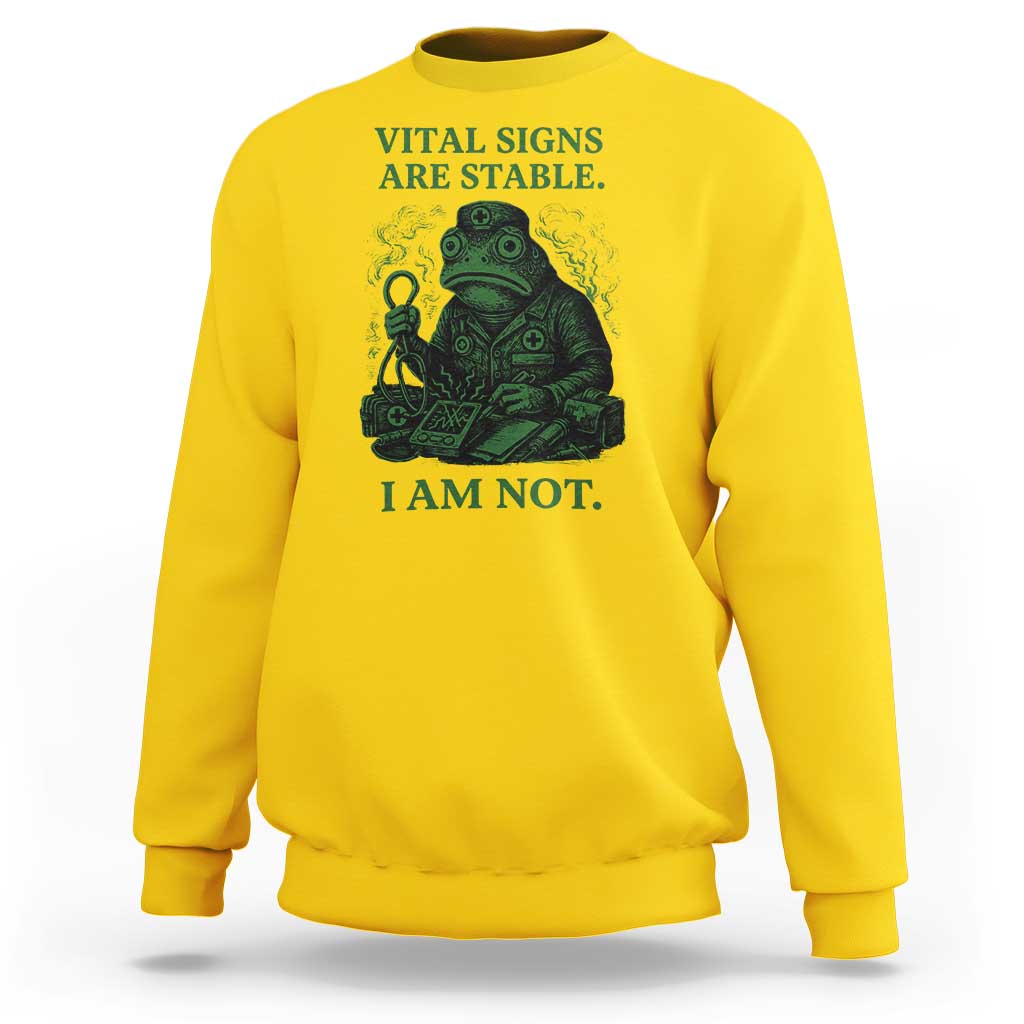 Frog Medic Sweatshirt Funny Animal EMT Emergency Health Workers