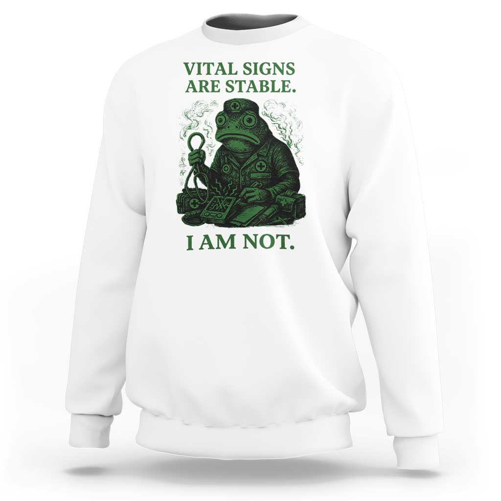 Frog Medic Sweatshirt Funny Animal EMT Emergency Health Workers
