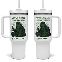 Frog Medic Tumbler With Handle Funny Animal EMT Emergency Health Workers