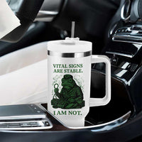 Frog Medic Tumbler With Handle Funny Animal EMT Emergency Health Workers