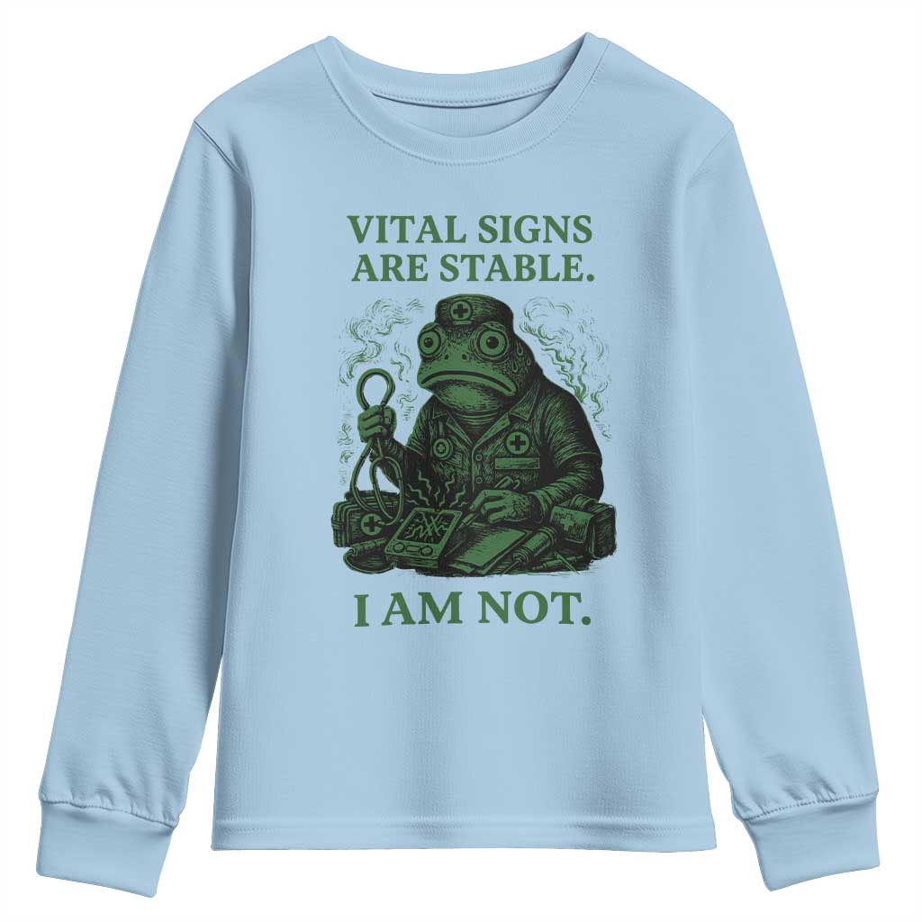 Frog Medic Youth Sweatshirt Funny Animal EMT Emergency Health Workers