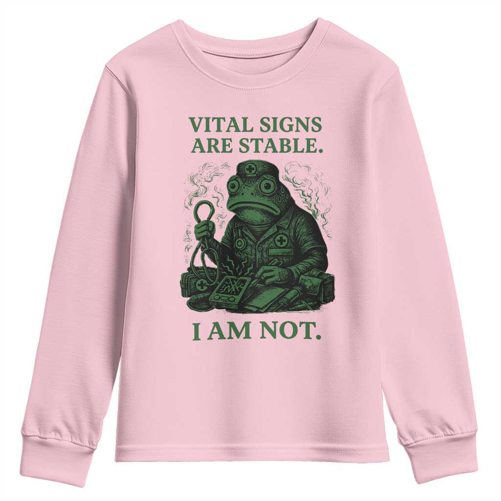 Frog Medic Youth Sweatshirt Funny Animal EMT Emergency Health Workers