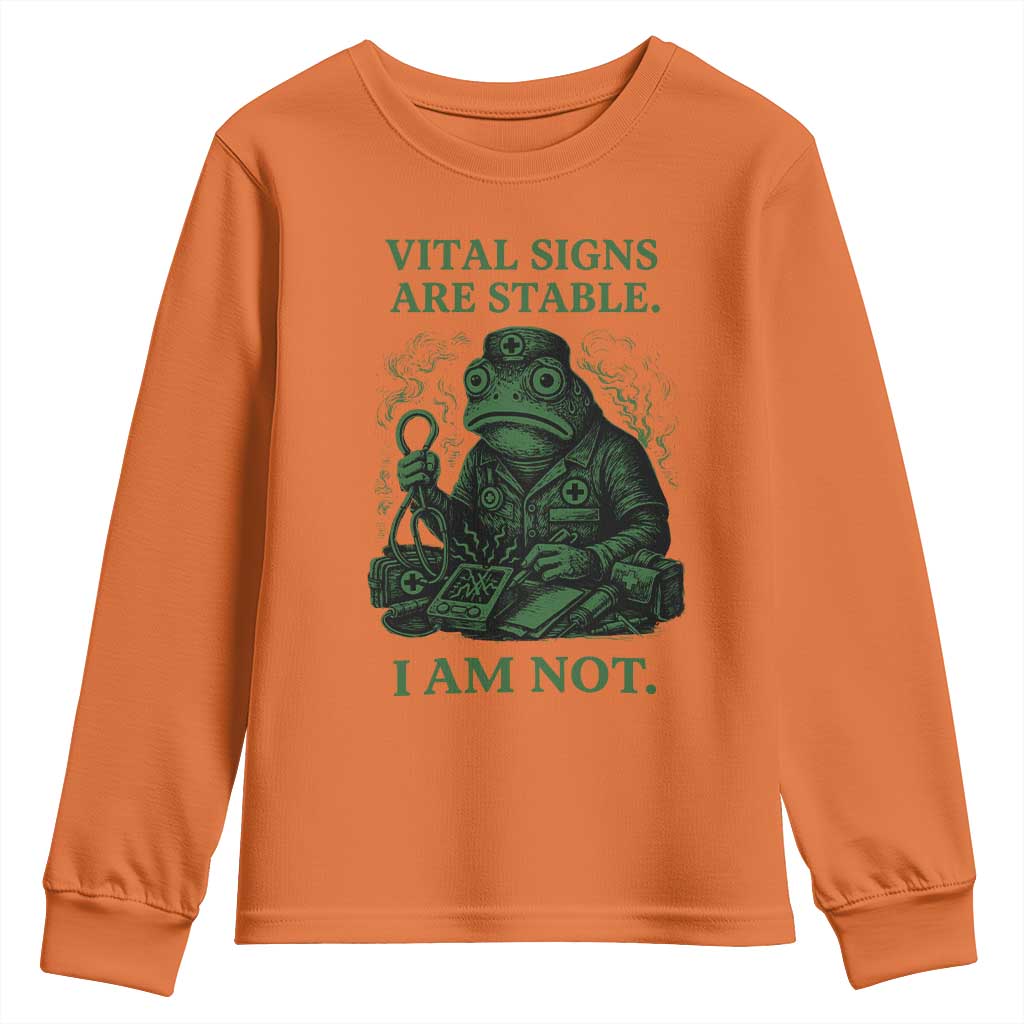 Frog Medic Youth Sweatshirt Funny Animal EMT Emergency Health Workers