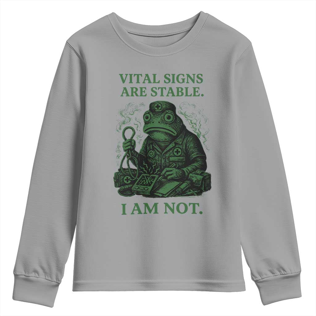 Frog Medic Youth Sweatshirt Funny Animal EMT Emergency Health Workers