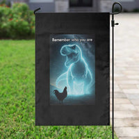 Remember Who You Are Garden Flag Funny Evolution Joke Meme Chicken Dinosaur - Wonder Print Shop