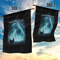 Remember Who You Are Garden Flag Funny Evolution Joke Meme Chicken Dinosaur - Wonder Print Shop