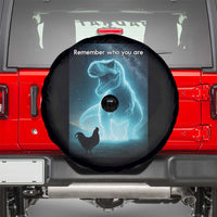 Remember Who You Are Spare Tire Cover Funny Evolution Joke Meme Chicken Dinosaur - Wonder Print Shop