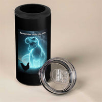 Remember Who You Are 4 in 1 Can Cooler Tumbler Funny Evolution Joke Meme Chicken Dinosaur - Wonder Print Shop