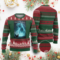 Remember Who You Are Ugly Christmas Sweater Funny Evolution Joke Meme Chicken Dinosaur - Wonder Print Shop