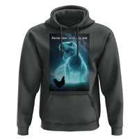 Remember Who You Are Hoodie Funny Evolution Joke Meme Chicken Dinosaur - Wonder Print Shop