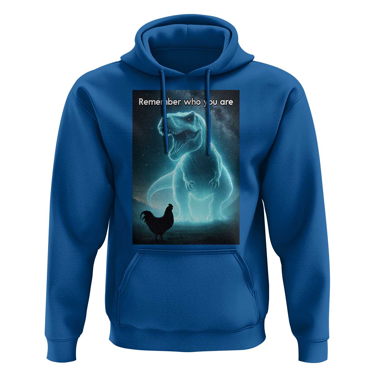 Remember Who You Are Hoodie Funny Evolution Joke Meme Chicken Dinosaur - Wonder Print Shop
