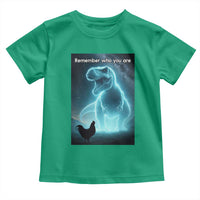 Remember Who You Are Toddler T Shirt Funny Evolution Joke Meme Chicken Dinosaur - Wonder Print Shop