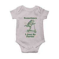 Sometimes I Just Be Fartin Baby Onesie Vintage 90s Funny Frog Meme Unhinged Gag Gift - Wonder Print Shop