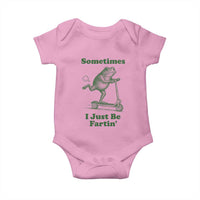 Sometimes I Just Be Fartin Baby Onesie Vintage 90s Funny Frog Meme Unhinged Gag Gift - Wonder Print Shop