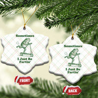 Sometimes I Just Be Fartin Ceramic Ornament Vintage 90s Funny Frog Meme Unhinged Gag Gift - Wonder Print Shop