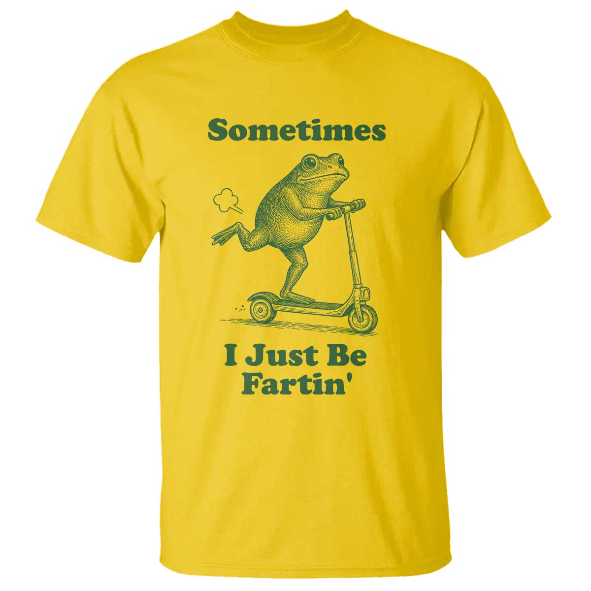 Sometimes I Just Be Fartin T Shirt Vintage 90s Funny Frog Meme Unhinged Gag Gift - Wonder Print Shop