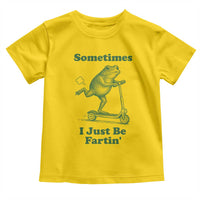 Sometimes I Just Be Fartin Toddler T Shirt Vintage 90s Funny Frog Meme Unhinged Gag Gift - Wonder Print Shop