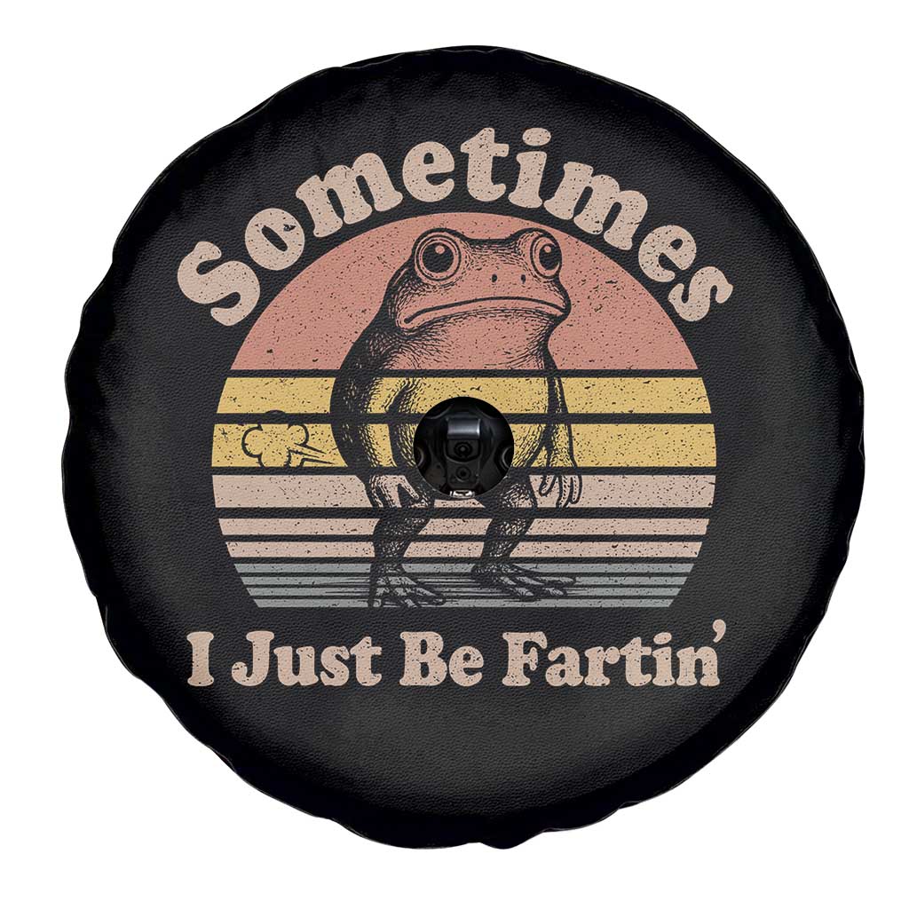 Sometimes I Just Be Fartin Frog Spare Tire Cover Funny Silly Unhinged Meme Vintage - Wonder Print Shop