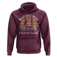 Sometimes I Just Be Fartin Frog Hoodie Funny Silly Unhinged Meme Vintage - Wonder Print Shop