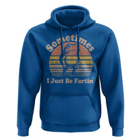 Sometimes I Just Be Fartin Frog Hoodie Funny Silly Unhinged Meme Vintage - Wonder Print Shop