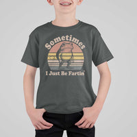 Sometimes I Just Be Fartin Frog T Shirt For Kid Funny Silly Unhinged Meme Vintage - Wonder Print Shop
