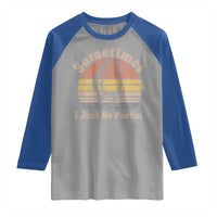 Sometimes I Just Be Fartin Frog Raglan Shirt Funny Silly Unhinged Meme Vintage - Wonder Print Shop