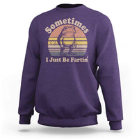 Sometimes I Just Be Fartin Frog Sweatshirt Funny Silly Unhinged Meme Vintage - Wonder Print Shop