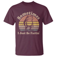 Sometimes I Just Be Fartin Frog T Shirt Funny Silly Unhinged Meme Vintage - Wonder Print Shop