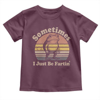 Sometimes I Just Be Fartin Frog Toddler T Shirt Funny Silly Unhinged Meme Vintage - Wonder Print Shop