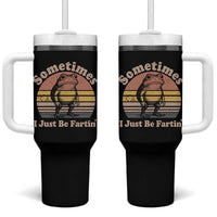 Sometimes I Just Be Fartin Frog Tumbler With Handle Funny Silly Unhinged Meme Vintage - Wonder Print Shop