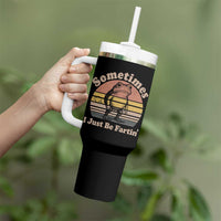 Sometimes I Just Be Fartin Frog Tumbler With Handle Funny Silly Unhinged Meme Vintage - Wonder Print Shop