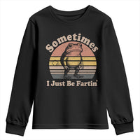 Sometimes I Just Be Fartin Frog Youth Sweatshirt Funny Silly Unhinged Meme Vintage - Wonder Print Shop