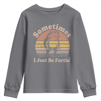 Sometimes I Just Be Fartin Frog Youth Sweatshirt Funny Silly Unhinged Meme Vintage - Wonder Print Shop