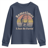 Sometimes I Just Be Fartin Frog Youth Sweatshirt Funny Silly Unhinged Meme Vintage - Wonder Print Shop