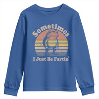 Sometimes I Just Be Fartin Frog Youth Sweatshirt Funny Silly Unhinged Meme Vintage - Wonder Print Shop