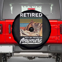Funny Cat Retired Spare Tire Cover Not My Problem Anymore 90s Vintage Style