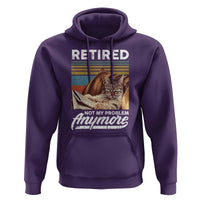 Funny Cat Retired Hoodie Not My Problem Anymore 90s Vintage Style