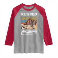 Funny Cat Retired Raglan Shirt Not My Problem Anymore 90s Vintage Style