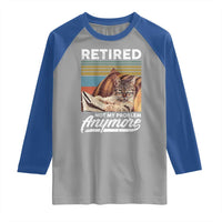 Funny Cat Retired Raglan Shirt Not My Problem Anymore 90s Vintage Style